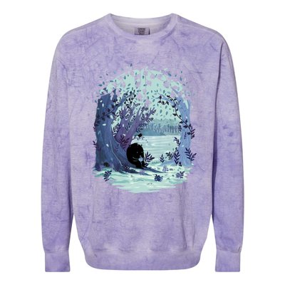 A Quiet Spot Of Tea Colorblast Crewneck Sweatshirt