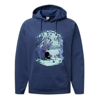 A Quiet Spot Of Tea Performance Fleece Hoodie