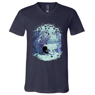 A Quiet Spot Of Tea V-Neck T-Shirt