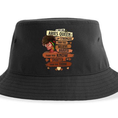 Aries Queen Sweet As Candy Birthday Gift For Black Wo Sustainable Bucket Hat