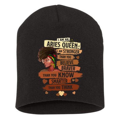 Aries Queen Sweet As Candy Birthday Gift For Black Wo Short Acrylic Beanie