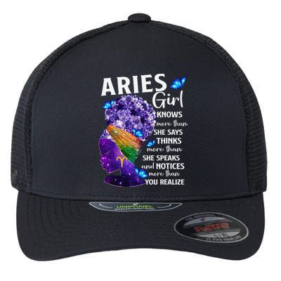 Aries Queen Sweet As Candy Birthday Gift For Black Wo Flexfit Unipanel Trucker Cap