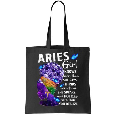 Aries Queen Sweet As Candy Birthday Gift For Black Wo Tote Bag