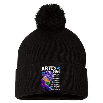 Aries Queen Sweet As Candy Birthday Gift For Black Wo Pom Pom 12in Knit Beanie