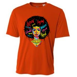 African Queen Strong Black History Month Proud Funny Gift Cooling Performance Crew T-Shirt