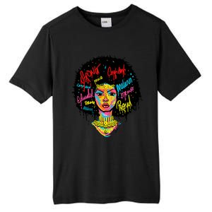 African Queen Strong Black History Month Proud Funny Gift Tall Fusion ChromaSoft Performance T-Shirt