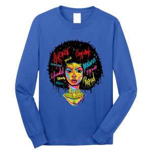 African Queen Strong Black History Month Proud Funny Gift Long Sleeve Shirt