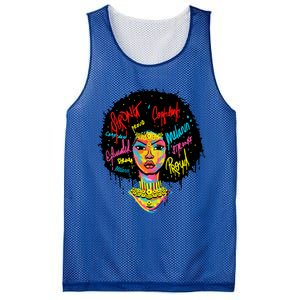 African Queen Strong Black History Month Proud Funny Gift Mesh Reversible Basketball Jersey Tank