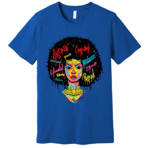 African Queen Strong Black History Month Proud Funny Gift Premium T-Shirt