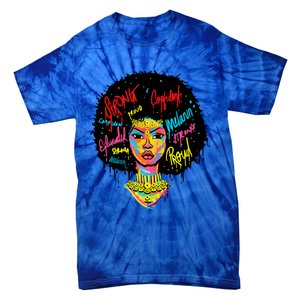 African Queen Strong Black History Month Proud Funny Gift Tie-Dye T-Shirt