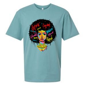 African Queen Strong Black History Month Proud Funny Gift Sueded Cloud Jersey T-Shirt