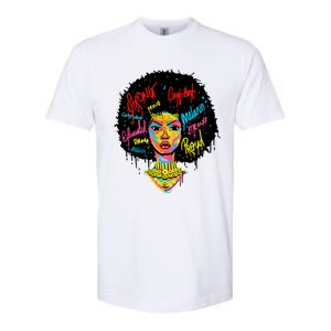 African Queen Strong Black History Month Proud Funny Gift Softstyle CVC T-Shirt