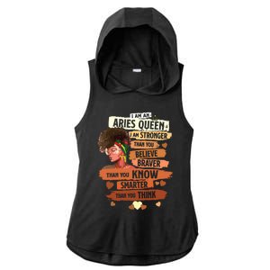 Aries Queen Sweet As Candy Birthday Gift For Black Women Ladies PosiCharge Tri-Blend Wicking Draft Hoodie Tank