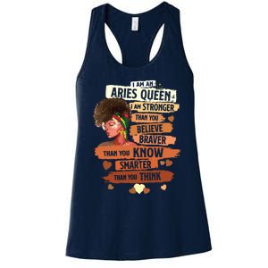 Aries Queen Sweet As Candy Birthday Gift For Black Women Women's Racerback Tank