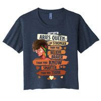 Aries Queen Sweet As Candy Birthday Gift For Black Women Women's Crop Top Tee