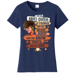 Aries Queen Sweet As Candy Birthday Gift For Black Women Women's T-Shirt