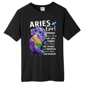 Aries Queen Sweet As Candy Birthday Gift For Black Women Tall Fusion ChromaSoft Performance T-Shirt