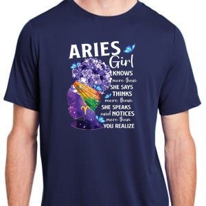 Aries Queen Sweet As Candy Birthday Gift For Black Women Adult ChromaSoft Performance T-Shirt