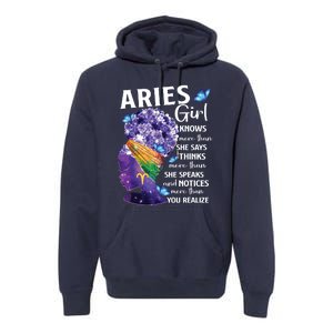 Aries Queen Sweet As Candy Birthday Gift For Black Women Premium Hoodie