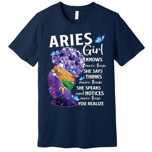 Aries Queen Sweet As Candy Birthday Gift For Black Women Premium T-Shirt