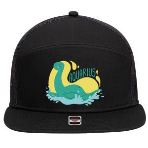 Aquarius Dinosaur 7 Panel Mesh Trucker Snapback Hat