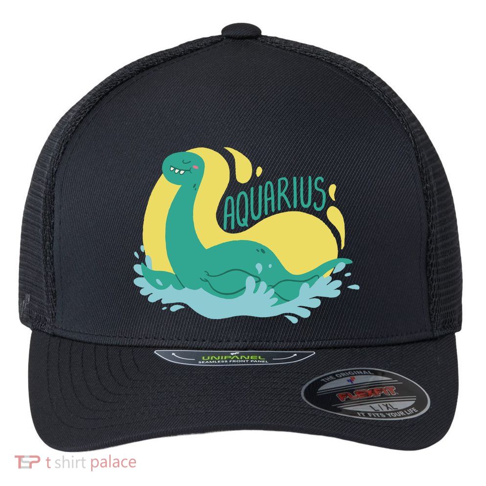 Aquarius Dinosaur Flexfit Unipanel Trucker Cap