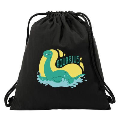 Aquarius Dinosaur Drawstring Bag
