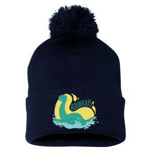 Aquarius Dinosaur Pom Pom 12in Knit Beanie