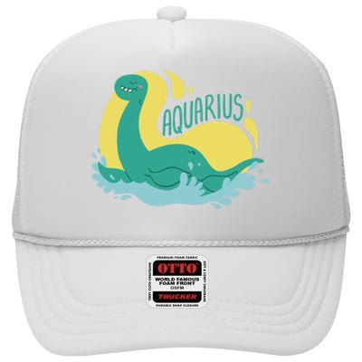 Aquarius Dinosaur High Crown Mesh Back Trucker Hat