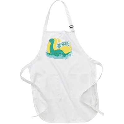 Aquarius Dinosaur Full-Length Apron With Pockets