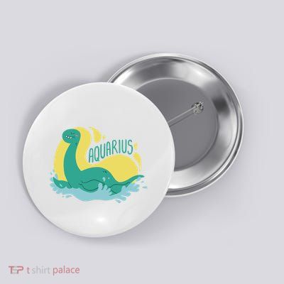 Aquarius Dinosaur Button