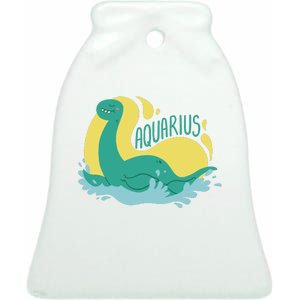 Aquarius Dinosaur Ceramic Bell Ornament