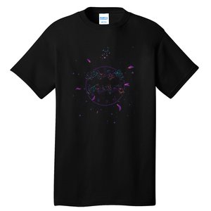 Aquarius Floral Zodiac Tall T-Shirt