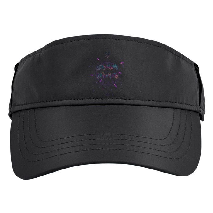 Aquarius Floral Zodiac Adult Drive Performance Visor