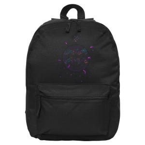 Aquarius Floral Zodiac 16 in Basic Backpack