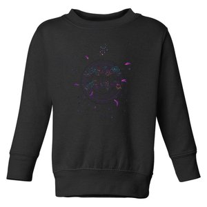 Aquarius Floral Zodiac Toddler Sweatshirt