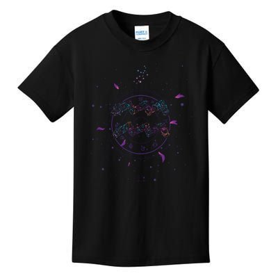 Aquarius Floral Zodiac Kids T-Shirt