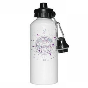 Aquarius Floral Zodiac Aluminum Water Bottle