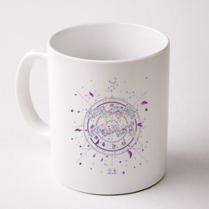 Aquarius Floral Zodiac Coffee Mug