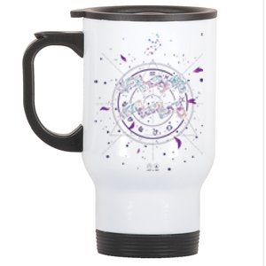 Aquarius Floral Zodiac Stainless Steel Travel Mug