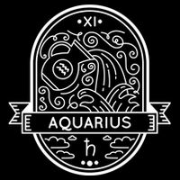 Aquarius Zodiac Symbol Design 16 in Basic Backpack