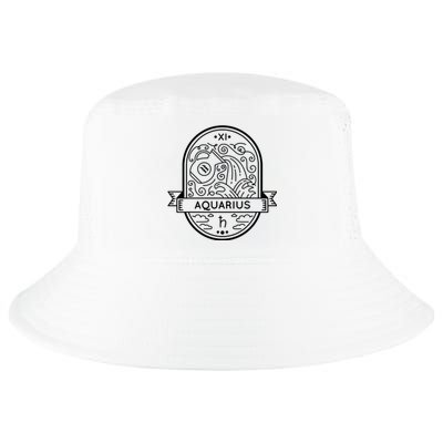 Aquarius Zodiac Symbol Design Cool Comfort Performance Bucket Hat