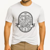 Aquarius Zodiac Symbol Design Cooling Performance Crew T-Shirt