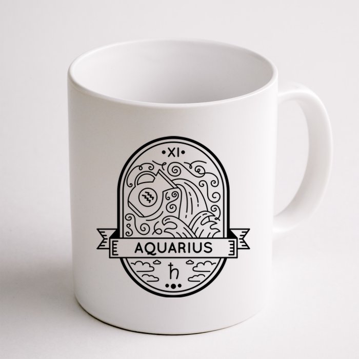 Aquarius Zodiac Symbol Design Coffee Mug