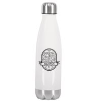 Aquarius Zodiac Symbol Design Stainless Steel Insulated Water Bottle