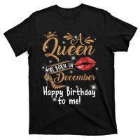 A Queen Was Born In December Happy Birthday To Me Leopard T-Shirt