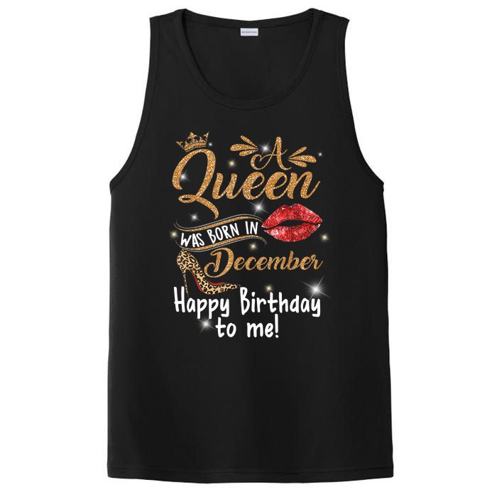 A Queen Was Born In December Happy Birthday To Me Leopard PosiCharge Competitor Tank