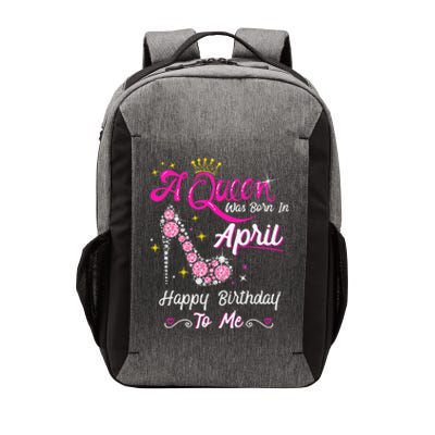 A Queen was Born in April Happy Birthday To Me High Heel Vector Backpack