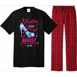 A Queen Was Born In August Birthday Pajama Set