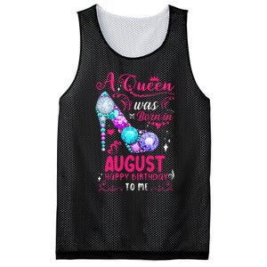 A Queen Was Born In August Birthday Mesh Reversible Basketball Jersey Tank